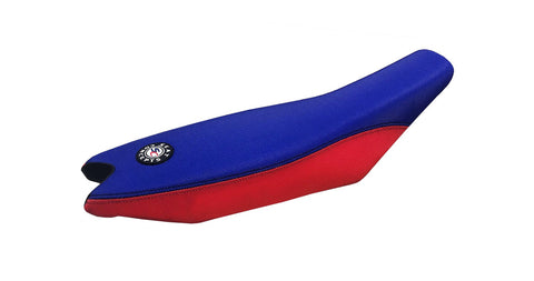 (13-17) RR/RS/X-Trainer *Tall Comfort*  (Red Gripper Sides / Blue Gripper Top) {Red / Black Stitching} - Seat Concepts