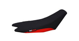 (17-19) 125 RR-S *LOW OEM*  (Red Semi-Grip Sides / Black Semi-Grip Top) {Black Stitching - LOGO} - Seat Concepts