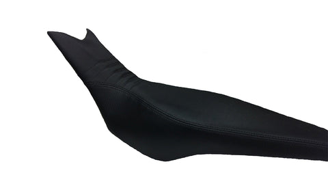 (06-09) X-Challenge/Xmoto *Standard Comfort*  (Black Carbon Fiber Sides / Black Gripper Top) {Black Stitching} - Seat Concepts